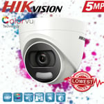 HIKVISION TRADE CCTV 5MP COLORVU CAMERA DS-2CE72HFT-F28 24H COLOR RECORDING WHIT