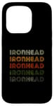 Coque pour iPhone 15 Pro Love Heart Ironhead Tee Grunge Vintage Style Ironhead Noir