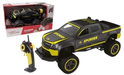 TURBO CHALLENGE - Pick Up XPCross - Tout Terrain - 093717 - Voiture Télécommandée - Noir - Batterie Rechargeable et Piles incluses - Plastique - Jouet Enfant - Cadeaux - À Partir de 6 Ans