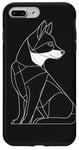 Coque pour iPhone 7 Plus/8 Plus Contour de chien husky sibérien