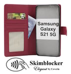 Skimblocker Plånboksfodral Samsung Galaxy S21 5G (SM-G991B) (Happy Cherry)