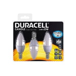 Ampoule led flamme 3.4w / 25w douille E14 depolie 3pièces Duracell