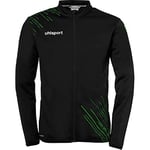 uhlsport Homme Score 26 Classic Jacke Veste D'entraînement Légère Sweat-shirt Demi-saison, Noir/vert Fluo, 3XL EU