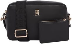 Tommy Hilfiger Sac à Bandoulière Sac Femme Monotype Camera Bag Petit, Noir (Black), Taille Unique