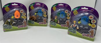 Scooby Doo Set Of 4 FIGURES & MORPHING MONSTER Packs - Fred, Shaggy