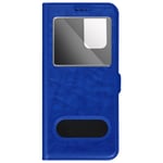 Case for Samsung Galaxy A23 5G & M23 Dual Window Video Stand Blue