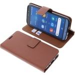 Bag for Doro 8050 Book-Style Protection Case Phone Case Book Cover Brown