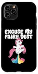 Coque pour iPhone 11 Pro Excuse My Fairy Dust Funny Unicorn Rainbow Peter