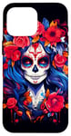 Coque pour iPhone 16 Pro Max Dia De Los Muertos Masque La Catrina