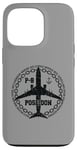 Coque pour iPhone 13 Pro P-8 Poseidon Avion militaire style vintage avant et arrière