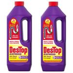 DESTOP Lot de 2 D¿boucheurs Gel Express- 4 doses Flacon de 950ml