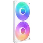 NZXT F280 RGB CORE-fläkt, 2 * 140 mm, vit