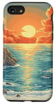 iPhone SE (2020) / 7 / 8 Rocky Coast With Sunset Vintage Landscape Graphic Case