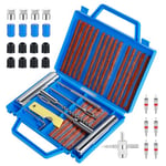 Romon Kit de Réparation de Pneu, 55Pcs Outils de réparation de Pneus Lourds et Ensembles de Réparation de Pneus Portables, pour Voitures, Motos, camions, VTT, Tracteurs, Camping-Cars, SUV