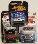 CARS : SET OF 5 MOVIE / TV HOTWHEELS 1/64 DIE CAST CARS BY MATTEL IN 2013