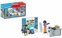 PLAYMOBIL 71330 Classe avec réalité augmentée - City Life - avec deux personnages, un projecteur fonctionnel, un tableau, une tablette, deux casques de réalité virtuelle et des accessoires - Dès 4 ans