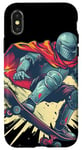 Coque pour iPhone X/XS Skateboard Chivalry avec cool Knight