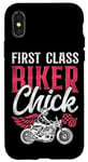 iPhone X/XS Classic Motorcycle Biker Girl Female First Class Biker Chick Case