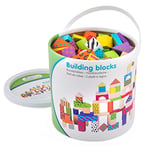 New Classic Toys Jeu Éducatif pour Enfants Baril de Cubes - Fantaisies - 100 pièces