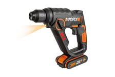 Perceuse Marteau Perforateur Worx WX390 Avec Batterie Et Chargeur