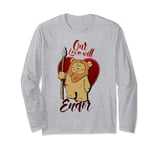 Star Wars Ewok Love Will Endor Valentine's Manche Longue