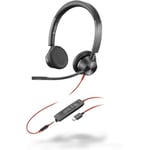 Poly Headset Blackwire C3325-M Stereo USB-C/A & 3,5 mm Teams