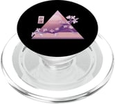 Vaporwave Japonais Fleur de cerisier Sakura PopSockets PopGrip pour MagSafe