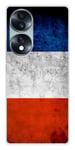 Coque en silicone imprimée compatible Huawei Honor 70 Drapeau France