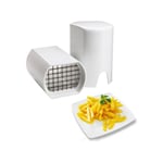 Cuisine Coupe Frite, Coupe Frites Manuel, Coupe Frites Professionnel, Coupe Pomme de Terre pour Frite, Grille Coupe Frite inox (Blanc)