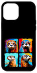 iPhone 12 Pro Max Otter Pop Art Colorful Drawing Painting Case