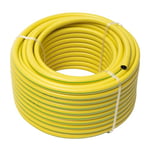 WerkaPro 10713 - Tuyau d'arrosage renforcé - Ø 15mm antivrille - 150 g/m - 50 m - Jaune