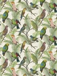 Designers Guild Parrot and Palm Made to Measure Curtains or Roman Blind, Azure