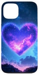 Coque pour iPhone 13 Galaxy Coeur Saint Valentin Ciel