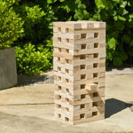 NEW GIANT WOODEN TUMBLING JENGA TOWER GAME OUTDOOR GARDEN FAMILY FUN GAMES