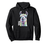 Funny Llama "I Make the Water Blue" Pool Party Joke Pullover Hoodie