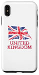 Coque pour iPhone XS Max Drapeau britannique Union Jack britannique pour hommes, femmes, enfants