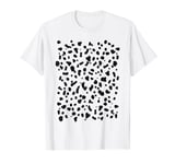 Cute Dalmatian Dog Black Spots Pattern Costume T-Shirt