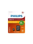 Philips FM08MP45B - flash memory card - 8 GB - microSDHC UHS-I