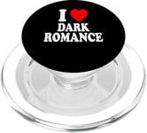 I Heart (Love) Dark Romance Reading Romans Livres PopSockets PopGrip pour MagSafe