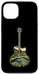 Coque pour iPhone 13 Guitare acoustique Nature Paysage Musique Lover Art