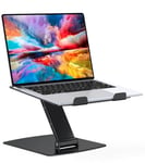 Glangeh Support Ordinateur Portable Pliable, Support PC Portable Aluminium Ergonomique, Laptop Stand Compatible avec MacBook Air Pro, XPS et Plus d'Ordinateurs Portables 10-16 Pouces