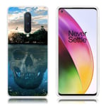 Deco OnePlus 8 skal - Reflektion Av Dödskalle