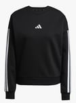 adidas 3S Fleece Sweater - Dame - Sort - XS