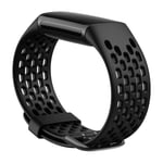 Fitbit Charge 5 Sport Rem L, svart