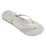 Havaianas Girls Slim (Mini Me), White, UK child 10/11