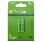 GP 650 ReCyko uppladdningsbart AAA | HR03 Ni-Mh batteri 2-pack $$