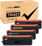 TN423 Cartouche de Toner Compatible pour Brother TN423 TN421 pour Brother HL-L8260CDW HL-L8360CDW HL-L9310CDW MFC-L8900CDW MFC-L8610CDW MFC-L9570CDW MFC-L8690CDW L8410CDW (4PK)