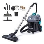 Kenmore KW3050, Wet Dry Canister Vac 4 Gallon 5 Peak HP 2-Stage Motor Shop Vacuum Cleaner with Washable HEPA Filter & Dust Bags for Hard Floor & Carpet, Black