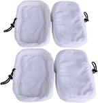4 Pcs Steam Mop Spare Cloth Pads Compatible with most steam mops on the market, Compatible with Morphy Richards 9 in 1, 2 in 1,70495 720020,Spare Cleaner Cloths Steam Mop Replacement Washable Reusable