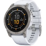 Garmin Unisex EPIX Pro (Gen 2) Sapphire 47mm HRM With GPS Multisport Watch White